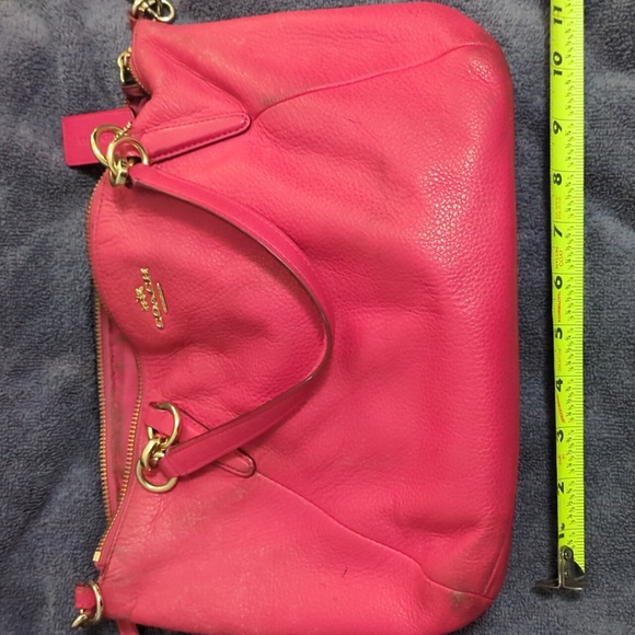 Pink Leather Coach Purse - Picture 3 of 3